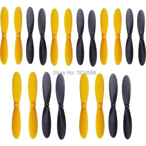 20PCS blade for RC drone Hubsan X4 H107 H107L H107C H107D H108C U941A V252 U816A FY310 CW CCW Yellow black