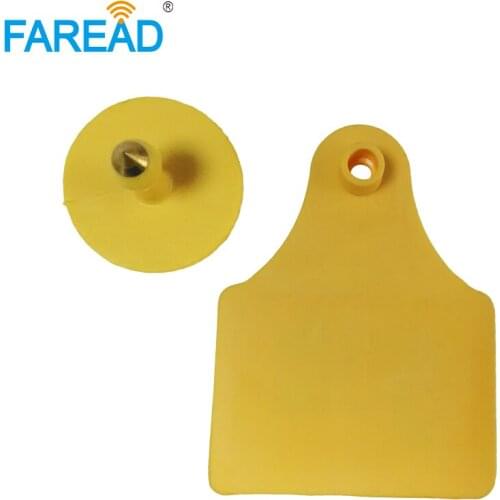 Best quality x80pcs read-write RFID animal counting system UHF ISO18000-6C RFID tracing tag electronic Animal ear tag