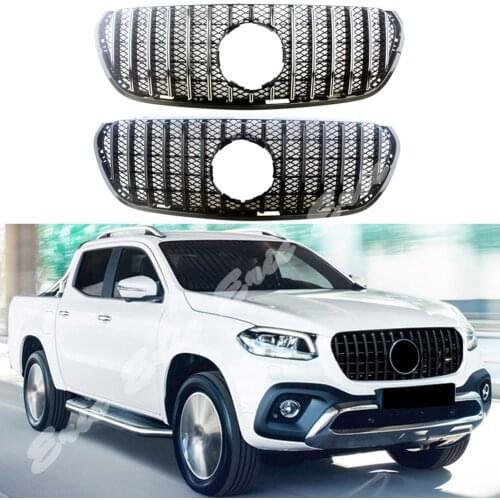 Front Racing Facelift Bumper Grille Upper Grill Cover For Mercedes-Benz W470 X-CLASS GT Mesh