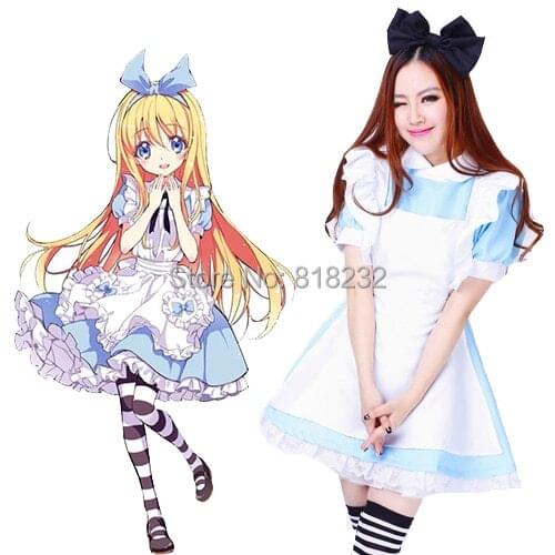 Lolita Princess Dresses Apron Dress Maid Outfit Uniform Anime Cosplay Costumes