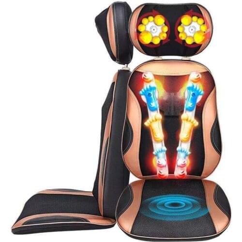 Full Body Large Size Massage Seat Shiatsu Heating Massage Chair Cushion Neck Back Waist Hip Massage Cushion with Roller