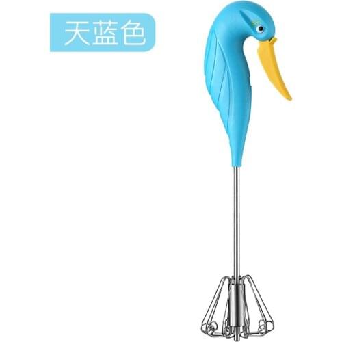 Semi Automatic Egg Beater Stainless Steel Egg Whisk Manual Hand Mixer Self Turning Egg Stirrer Kitchen Accessories Egg Tools