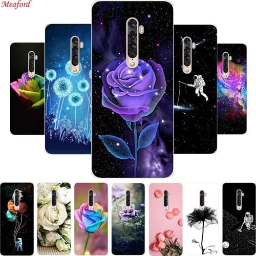 Popular Case For Oppo Reno 2 Z 2 F Case Soft Back Cover Case For Oppo Reno 2F 2Z Case Reno2 Z Reno2 F Phone Cover Flowers Coque
