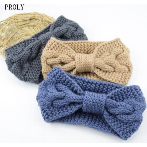 PROLY New Classic Women Turban High Elastic Knitted Headband Adult Classic Solid Color Headwear Center Knot Hair Accessories