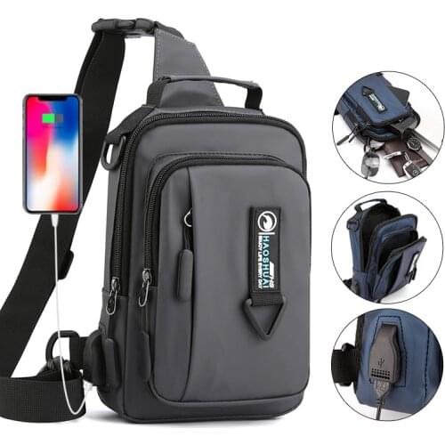 Men Nylon Backpack Rucksack Cross Body Shoulder Bags Military Travel Male Fashion Messenger Chest Pack Bag Knapsack 4 USES