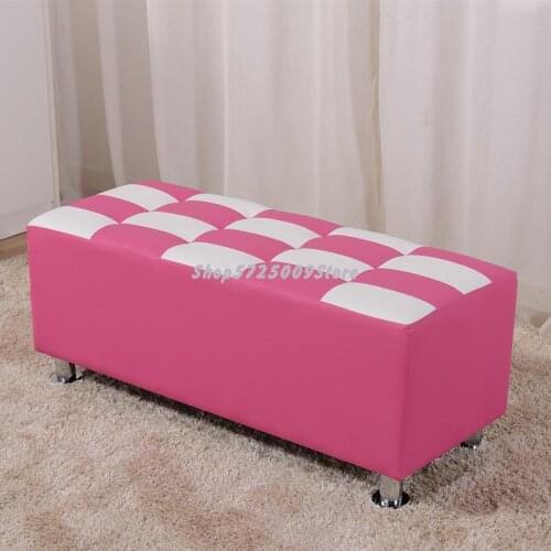 Post Door Changing Shoes Stool Shoe Cabinet Solid Wood Clothing Store Long Sofa Storage Stool Bed Tail Stool Fitting Room Long S