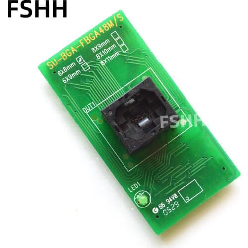 SU-BGA-FBGA48M-S Programmer Adapter BGA48 IC Test Socket
