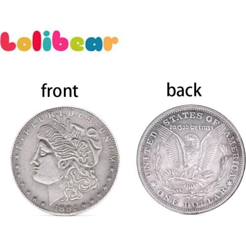 Supper Copper Flipper Coin Butterfly Morgan Dollar Coins Magic Tricks Close up Magia Illusion Gimmick Props Accessories Magica