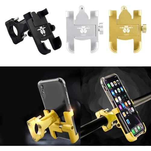 Bicycle Bike Mobile Phone Holder Bracket Mount for Handlebar Mechanical Lock