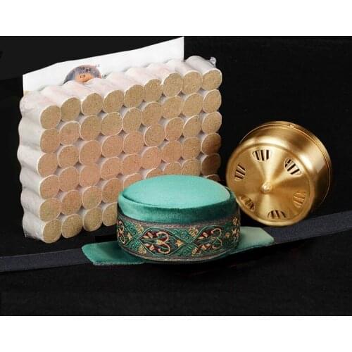 Green Velvet wormwood Box relieve fatigue Moxa Sticks Anti Cellulite Heated Body Massage Moxa Bag Heatlh Care Therapy Pain
