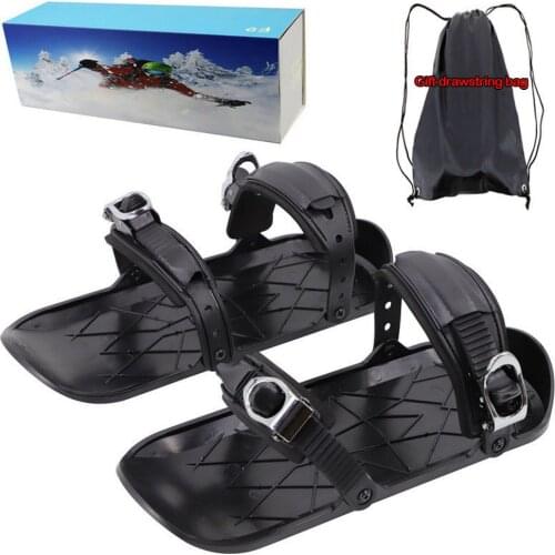 Winter Snowboard Ski Boots Waterproof Snowfeet Attached To The Boots One Size Suitable for All Skiers Portable Ski Lace Straps