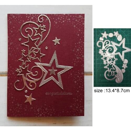 Edge strip star cluster metal cutting mold DIY scrapbook album decoration embossing handmade template 2021 new