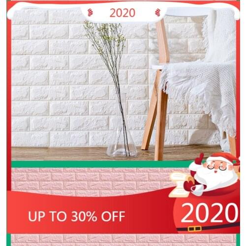 77*70CM 3D Brick Wall Stickers Living Waterproof Foam Room Bedroom DIY Adhesive Wallpaper Art home Wall Decals