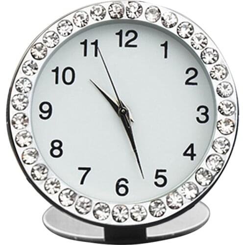 Yolu Car Clock Mini Automobiles Digital Watch Quartz Clocks Stick-on Auto Ornament Car Accessories for Cars SUV MPV