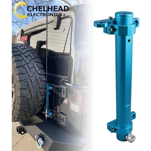 For Jeep Wrangler JL JK 2017-2020 Tailgate Hinge Flagpole Mount Brackets Tail Gate Flag Pole Antenna Mounting Holder Kit