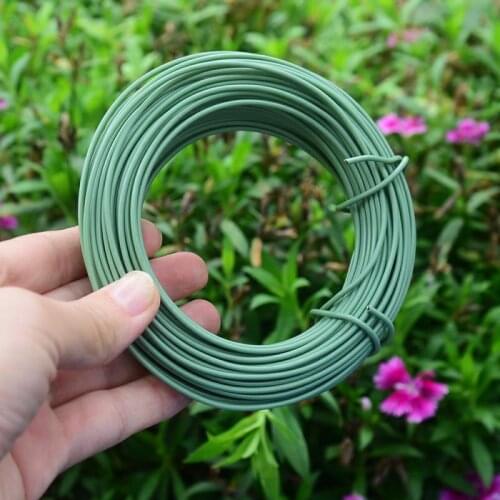 2mm 20Meters Garden Wire Plant Twist Tie Garden Training Wire Flower Climbing Vine Bracket Outlet Wire Cable for Holding Branch