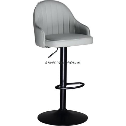 European Bar Chair Light Luxury High Stool Household Bar Chair Nordic Modern Simple Front Desk Cashier Chair Lift Swivel Chair