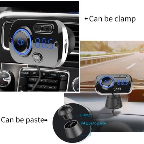FM Transmitter MP3 Player BC49BQ Bluetooth Car Handsfree Dual USB Charger for Unique Parts Portable Car Ornaments