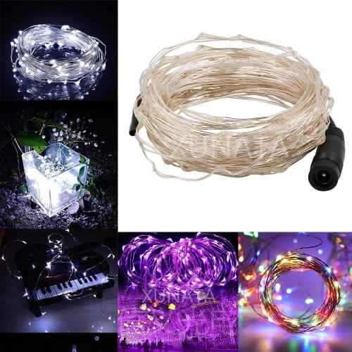 DC 12V Garland Fairy Lights Pink Red Green Blue White For Holiday Christmas Party Garden Decoration String Lamp 10m 20m 30m