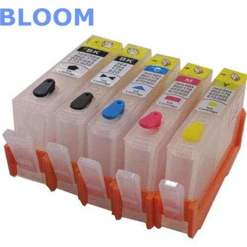 BLOOM compatible 5color 178XL 178 refillable ink cartridge For HP Photosmart Premium C309a C309c Fax C309a C310c Pro B8553