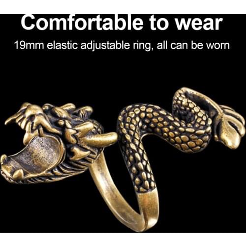 Cigarette Ring Dragon-shaped Innovative Cigarette Tobacco Smoke Holder Smoking Accessories Creative Vintage Design