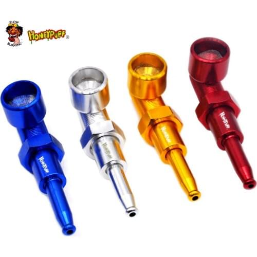 HONEYPUFF Creative Screw Metal Smoking Pipes Tobacco Herb Cigarette Pipe
