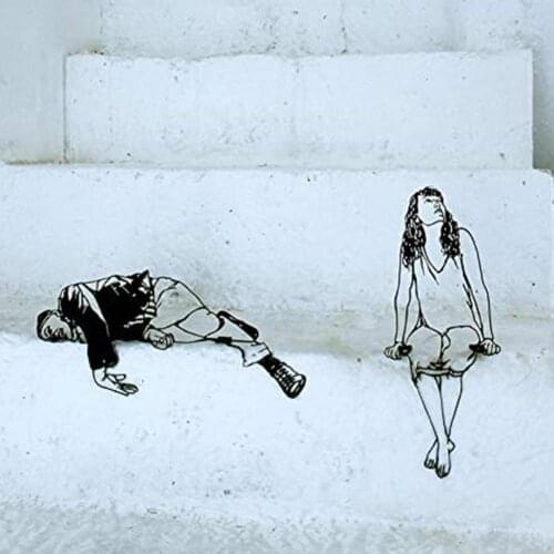 Metal Figurines Delicate Elegant Iron Boy Girl Sculpture Garden Decoration for Decorating