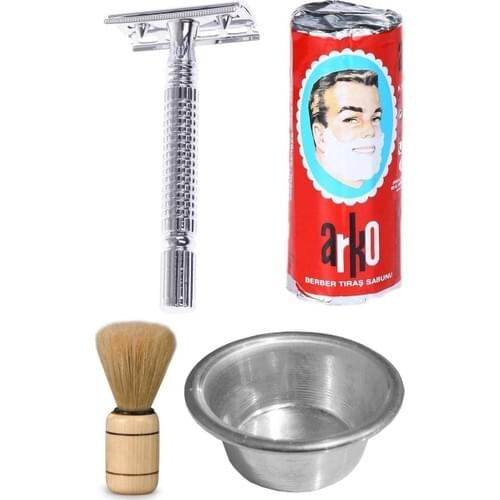 Rewel Soap + Shaving Machine + Razor 10 Pcs + Bowl + Brush