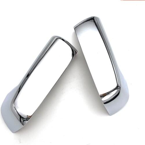 For Chevrolet Silverado 1500 2019 2020 ABS Chrome Side Wing Door Rearview Mirror Cover Sticker Trim Car Styling Accessories 2pcs