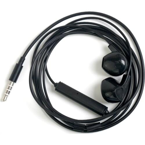 In-ear Earphone Black White 3.5mm High Quality Headphones with Remote MIC Headset for Samsung IPhone Xiaomi Wholesale 500pcs/lot