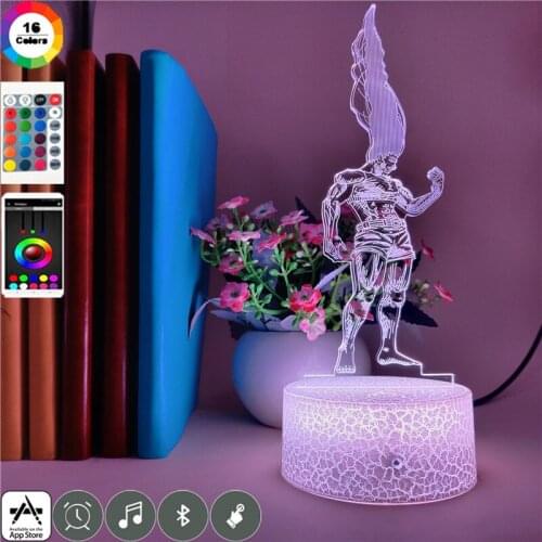 Bedroom Night Light 3D LED Nightlight Touch Switch Hunter X Gon Freecss Figure Desk Table Decoration Manga Gift for Kids Friends
