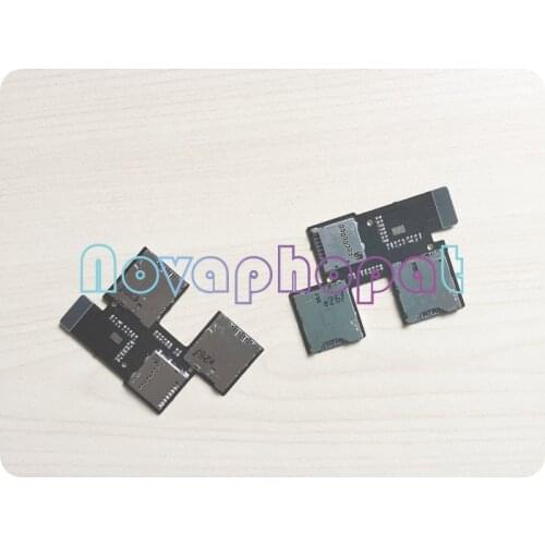 Novaphopat For HTC Desire SV T326E Dual SIM Card Tray And Memory SD Card Holder Flex Cable Replacement Parts + Tracking