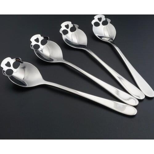 Novelty Stainless Steel Skull Teaspoon Coffee Spoon Halloween Gift Kitchen Accessories Tableware Table decoration