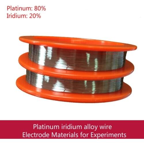 Platinum Iridium Wire, Platinum Iridium Alloy Wire, Platinum 80% Iridium 20%, Experimental Electrode Material