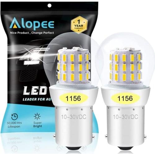 2pcs 1156 BA15S 1141 1003 7506 1073 Warm White LED Bulb 39 SMD Car Interior RV Camper Brake Tail BackUp Turn Signal Light 9-30V