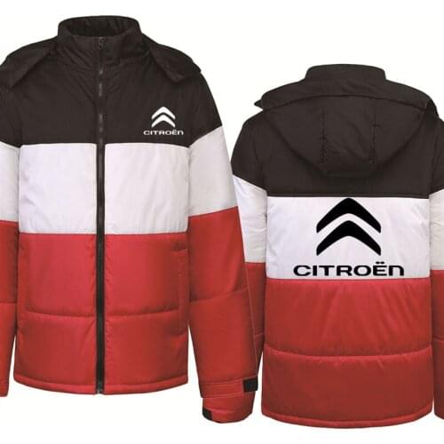 2021NEW Mens Hoodie Citroen Car Logo Print Casual Fashion Hooded Plus velvet thickening zipper Jacket Sweatshirts Clothing