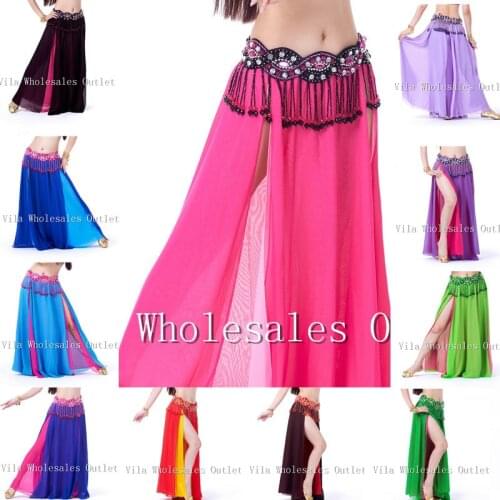 Belly dance skirt dancing costume indian dance skirt clothes bellydance skirt 1pc skirt 13 color VL-311