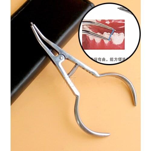 1pc Tooth ring dental forceps ring is arranged for rubber ring placed orthodontic pliers tool clamp forceps orthodontic