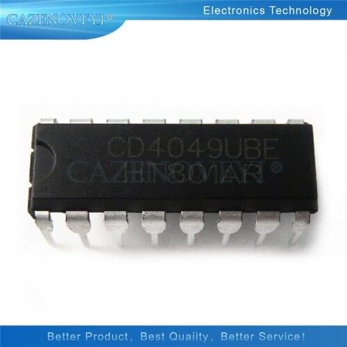 10pcs/lot CD4049UBE CD4049BE CD4049 DIP-16 In Stock
