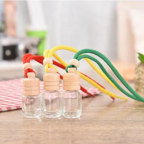 1000pcs 8ml Colorful Rope Perfume Bottle Empty Car-styling Car Perfume Air Freshener Perfume Bottle
