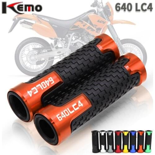 For 640 SUPERMOTO 640 LC4 Supermoto Motorcycle Accessories CNC Aluminum Handlebar Hand Grips Handle Bar End Grip