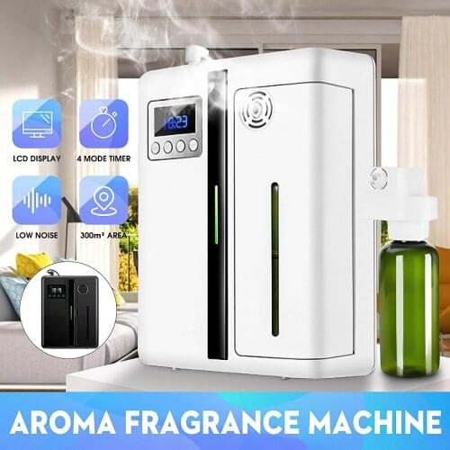 300m³ Intelligent Aroma Fragrance Machine Essential Oil Aroma Diffuser Setting Timing for Home Hotel Office with 160ml Bottle