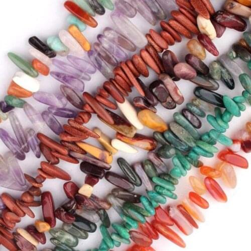 Selectabal Size Natural Larima Kyanite Opal Freeform Stick Spike Beads For Jewelry Making beads 15'' DIY Beads Bracelets Trinket