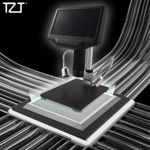 TZT AD407 Andonstar Digital Microscope HDMI-Compatible 270X 4MP 3D Effect Adjustable Stand Monitor 7" Screen LEDs