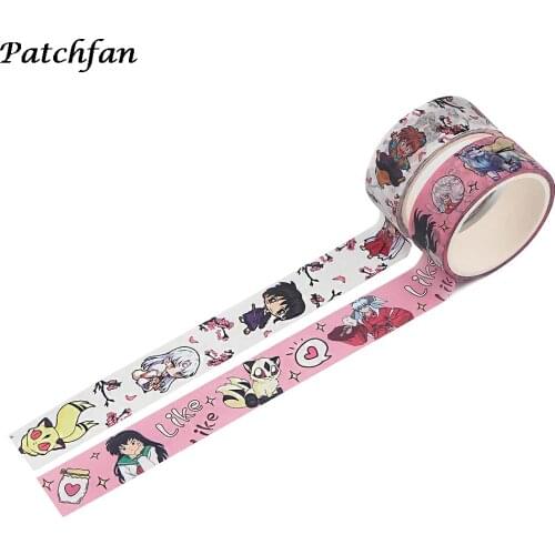 A4045 Patchfan Washi Tapes DIY Anime Paper Masking Tape Decorative Adhesive Tapes Scrapbooking Stickers