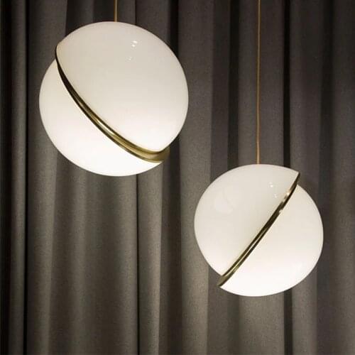 Nordic Designer Pendant Lights Modern Acrylic Ball Hanglamp For Living Room Bedroom Dining Room Loft Decor Luminaire Suspension