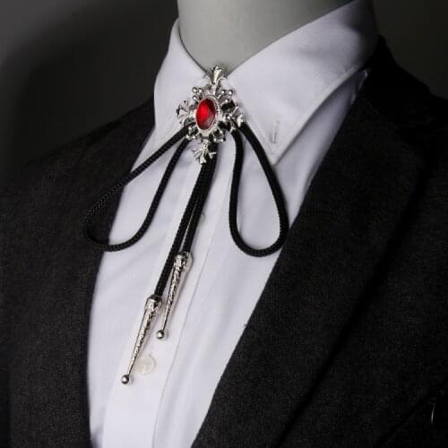 Collar Rope Unique Bolo Tie Mens Gem Bow tie Ties For Men Necklace accessories Wedding Necktie