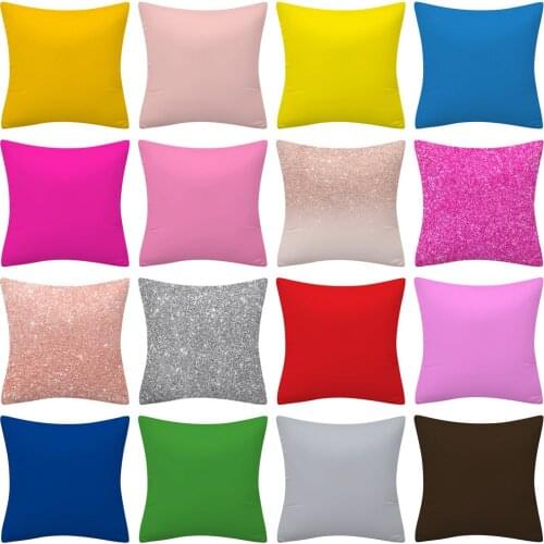 HOT SALE Pure Color Cushion Cover Throw Pillow Case for Home Chair Sofa Decoration Square Pillowcases