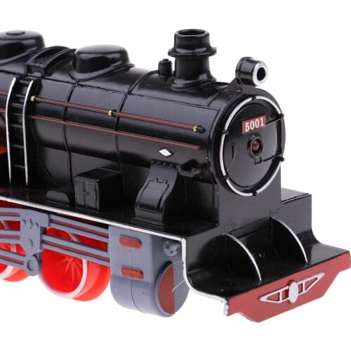 Chinese Steam Locomotive Model & Cars for Railroad Props Collectible