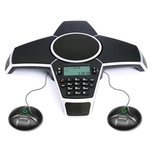 A500EE Audio system kits One PSTN Conference Phone and two extend small microphone Suitable for 50 square meters meeting Room